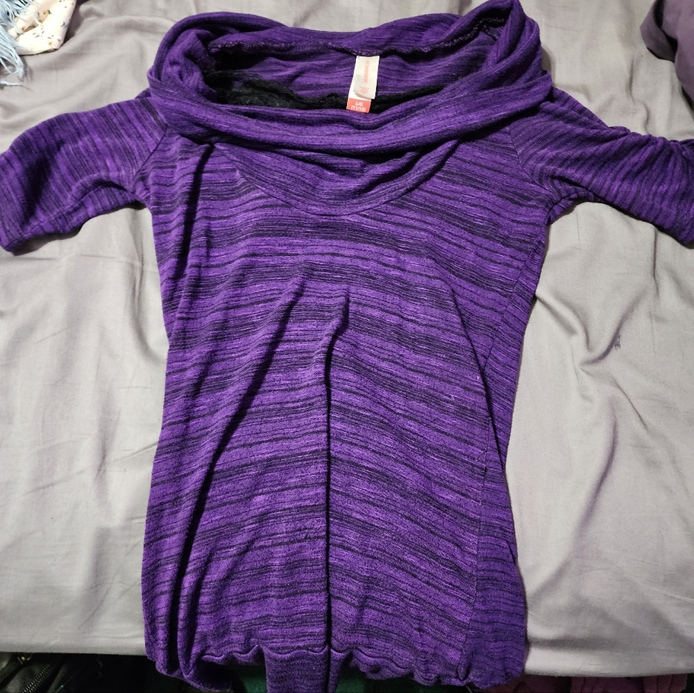 No Boundaries Purple sweater